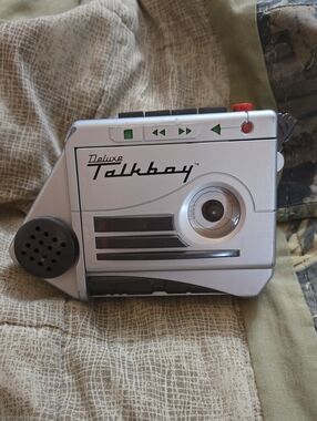 Deluxe Talkboy Portable Silver Voice Recorder with Speaker